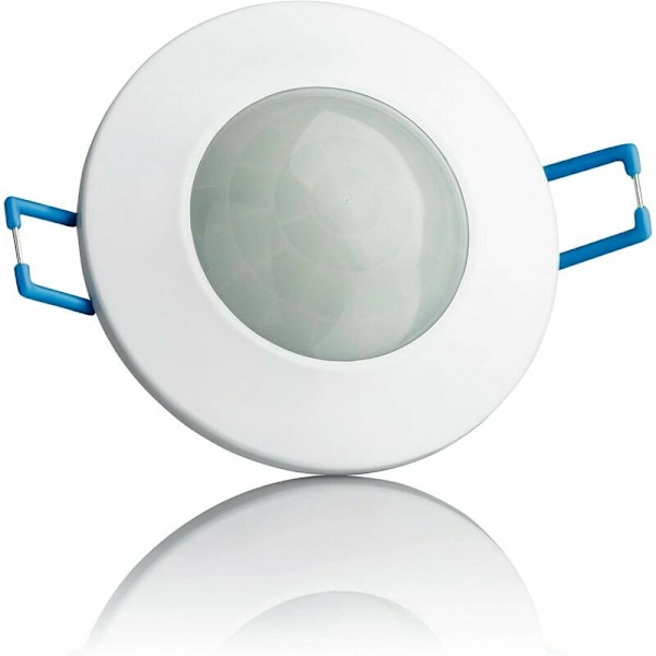 Inomhus rörelsedetektor, inbyggd montering och utanpåliggande för tak, programmerbar, infraröd sensor, 6m / 360°