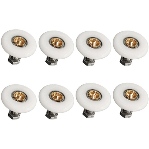 8x Duschdörr Rullar 19mm Ersättning Duschdörr Rullar för Badrum