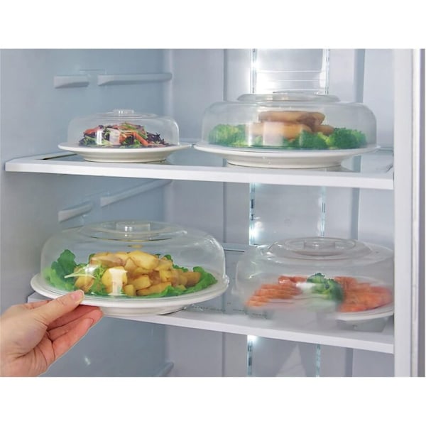 2 kappaletta (20 cm) mikroaaltouunin kansi, suoja roiskeita vastaan, läpinäkyvä PP-suojamateriaali