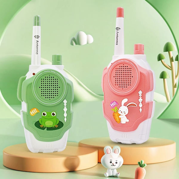 Barnens walkie-talkie, långdistansleksaksgåva, lämplig för pojkar och flickor i åldern 3-12, lämplig för camping, utomhusäventyr, familjespel (1 par)(st