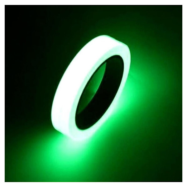 Ahlsen Scotch Fluoresoiva 10m x 1.5cm, Fluoresoiva pysäytysnauha, Pimeässä hohtava teippi, Vihreä valoisa teippi, vihreä fosforoiva teippi