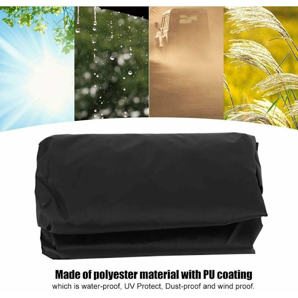 Puutarhakalusteiden suojukset, vedenpitävät pölytiiviit suorakulmaiset tuolisuojukset terassille ulkotiloihin - 210D beige（208*76*41/79cm）