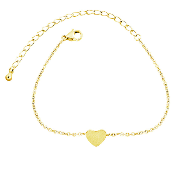 Gyldent Hjerte Armbånd