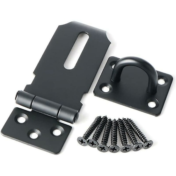 7,6 cm Loquets ja Targette Oven Lukko Cadenas Moraillon Kirkas Porte Loquet oven ruuveilla, huonekalut, kaappi, laatikko, lipasto ja puutarha, musta f