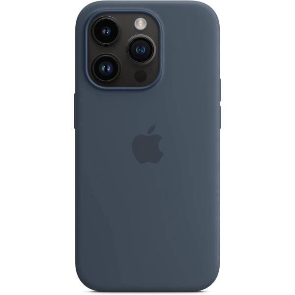 iPhone 14 Pro silikonecover med MagSafe - Storm Blue