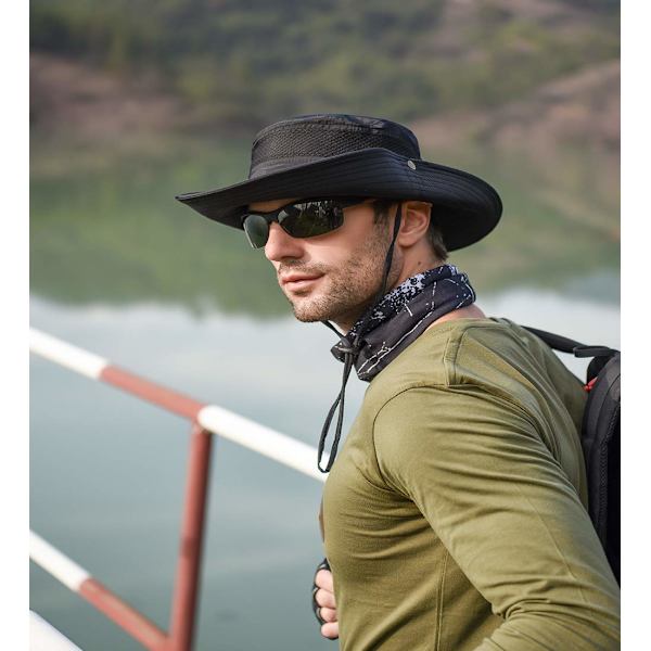 Men Ladies Solbeskyttelse Cool Hat Bred Bremskjerm Solhatt UV-beskyttelse