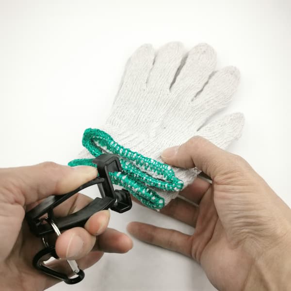 10 st handskklämma handskhållare med karbinhake handskssäkerhetsklämmor som används för att förhindra förlust av arbetshandskar, flerfärgad