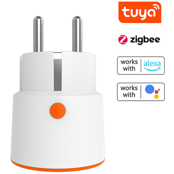 Tuya ZigBee 16A Älykäs EU-pistoke, reaaliaikainen jännitteen ja virran mittaus, älykäs laskenta ja etäohjaus mobiilisovelluksella