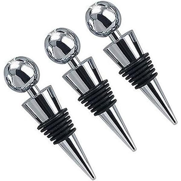 3 flaskepropper for vinsamling Rødvin Champagne Ølsaver Sealer