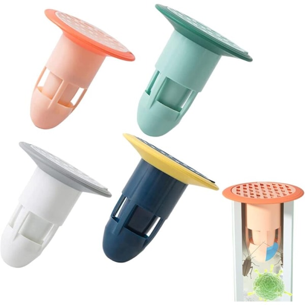 Anti silikon - Anti insekter - Lukter Avlopp på golvet Kärna WC Avlopp Anti - Anti WC Blockering - Lukter Avlopp på marken täcker 4 rum 7.58.5cm 4st