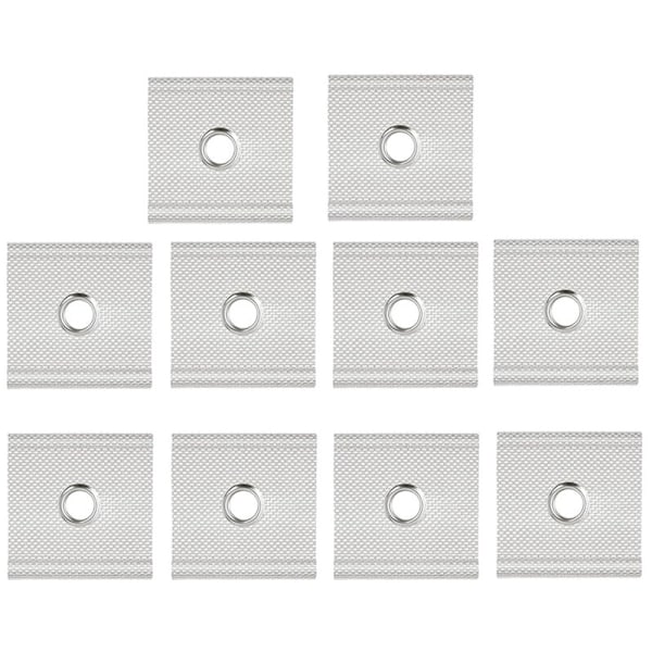 10 kpl:n sarja putkikiinnikkeitä 5/6 mm:n putkikiskoon 7/8 mm:n kohdalla, putkikoukut, leirintäkoukut, asuntoautotarvikkeet, asuntovaunu, markiisi, teltta