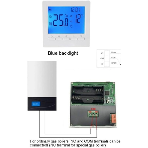 Programmerbar digital termostat - Intelligent controller til gas og LCD vægvarme