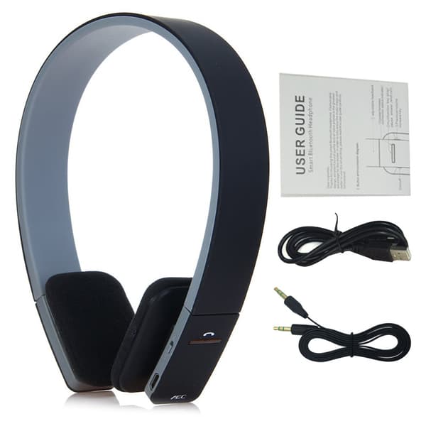 Headset BQ-618 Trådløst Bluetooth V4.1 + EDR headset understøtter håndfri intelligent stemmenavigation til mobiltelefoner og tablets (sort)