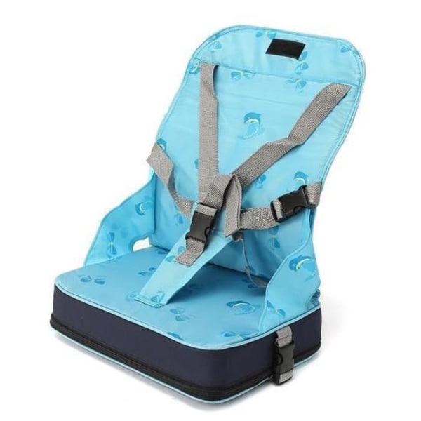 Bärbar hopfällbar bältesstol Bord Baby Barnmåltid + 5-punktssele Säkerhet Resestol