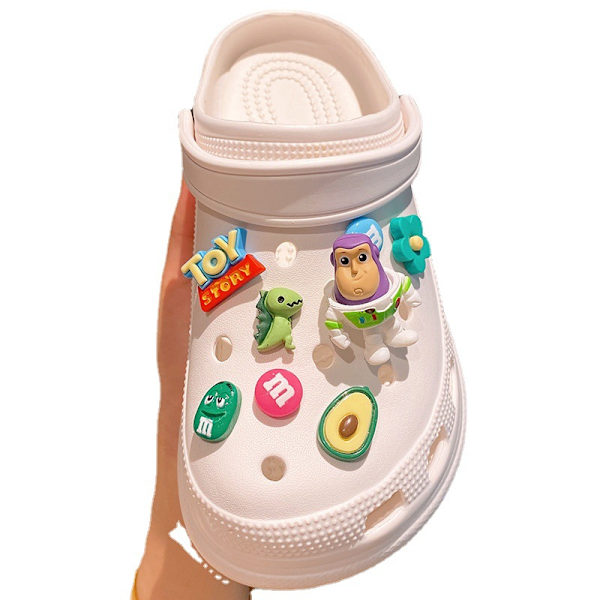 15 stk. 3D Clog Sandaler Smykker, Sko Charms, Søde Sko Smykker til Clogs Sko Sandal Armbånd DIY