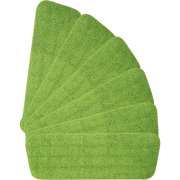 6 st Mopp (Grön) Ersättningsplattor, Mikrofiber Spraymopp för Spraymoppar