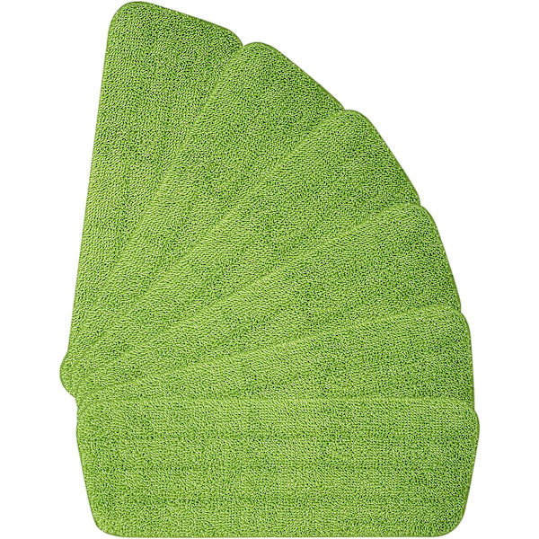6 stk. moppehoveder (grønne) udskiftningspuder, mikrofiber spraymoppe til spraymopper