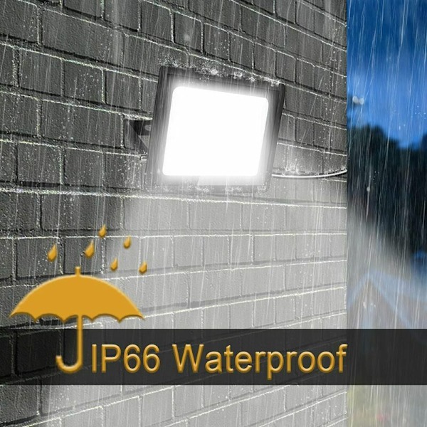 2 kylmän valkoisen LED-projektorin setti 30W ulkokäyttöön, IP66 vedenpitävä LED-projektori puutarhaan