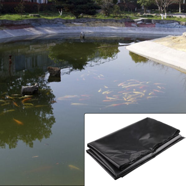 Højdensitets polyethylen bassin bacon - 2 m x 3 m - sort - Til fisk med fisk, vandløb, springvand og vandhaver