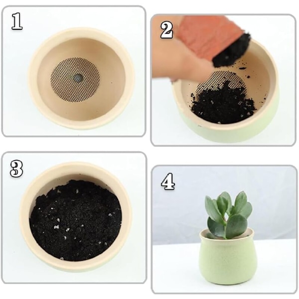 Blomkrukematta 40 stycken Blomkruks hål trädgårdsarbete blomkruka kruka spjälsäng av blomkruka kruka dyna dyna för bonsai trädgårdsarbete blomkrukor för växter