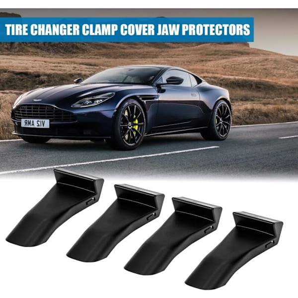 4 Stycken Fälgklämma Insatser Käftskydd, Fälgklämma Insatser Käftskydd Däckklämma Fodral, Nylon Käftskydd för Däckbytare, Auto Däckbytare Tillbehör