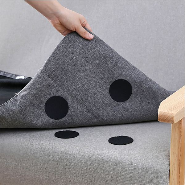 20 par ikke-mærkende dobbeltsidet klæbende fastgørelsesmagiske sofasheets tæpper duge anti-løbende og anti-slip fixere（Hvid）