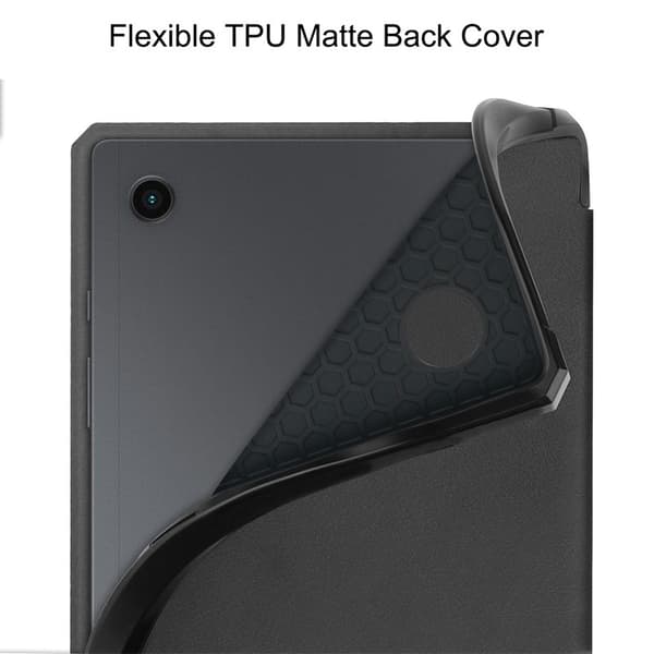 Tri-fold beskyttende etui til Samsung tab A8 2022sm X205 X207(sort)
