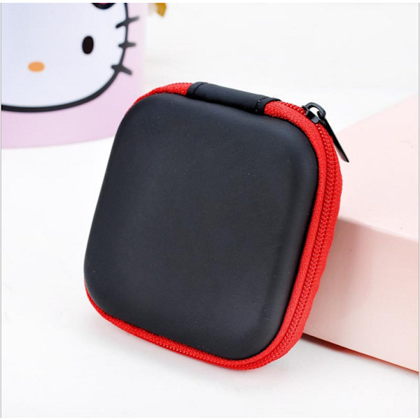 5 stycken (bildfärg), mini hörlursförvaringslåda, bärbart hårt hörlursfodral, mini hörlursfodral, mini hörlursfodral, för Bluetooth