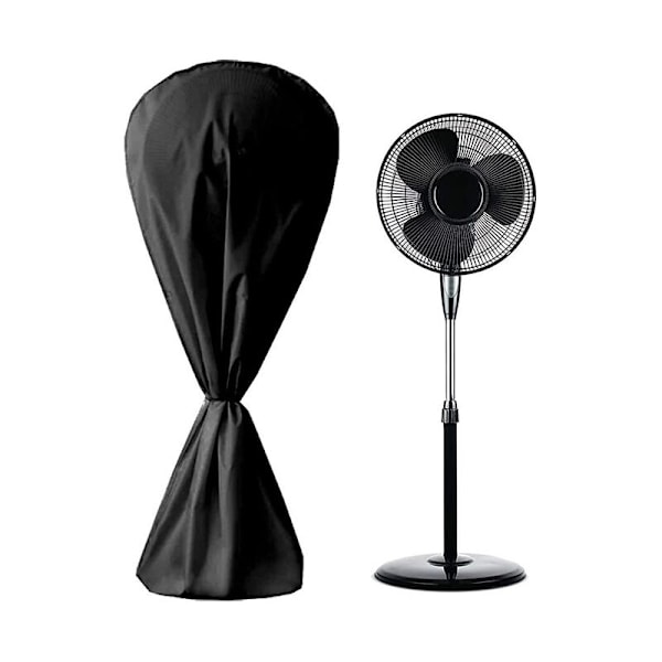 Vandtæt Støvtæt Ventilator Cover til Elektrisk Ventilator Indendørs Udendørs, 14575cm (Sort)