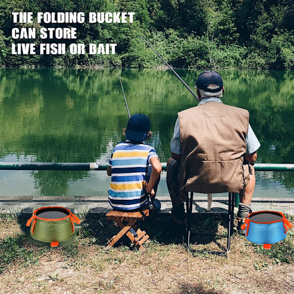 2 st Lätt Bärbar Rese Camping Utomhus Vandring Förvaring Tapet Vikbar Stegad Picknick Camp Grönsaker Bassäng Badrum Doppa Lavabo Bassäng Med Tr