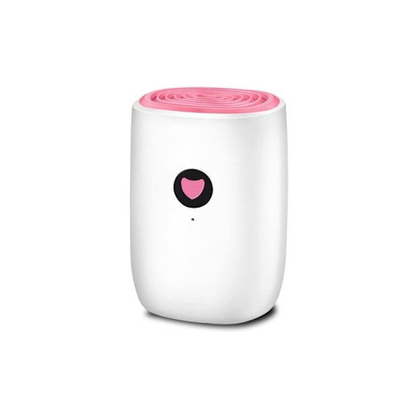 Liten Luftavfuktare för Hemmet, Mini Portabel Luftavfuktare, Elektrisk Fuktabsorberande Lufttork, Luftavfuktare, Automatisk Avstängning, LED-Indikator (Rosa)