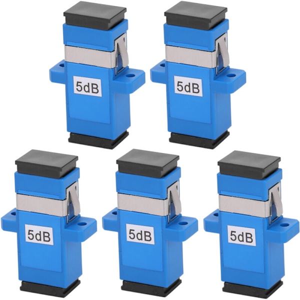 Fiberoptisk SC UPCSC UPC5DB 5-pack Kontaktdon Monomode Dämpare Land