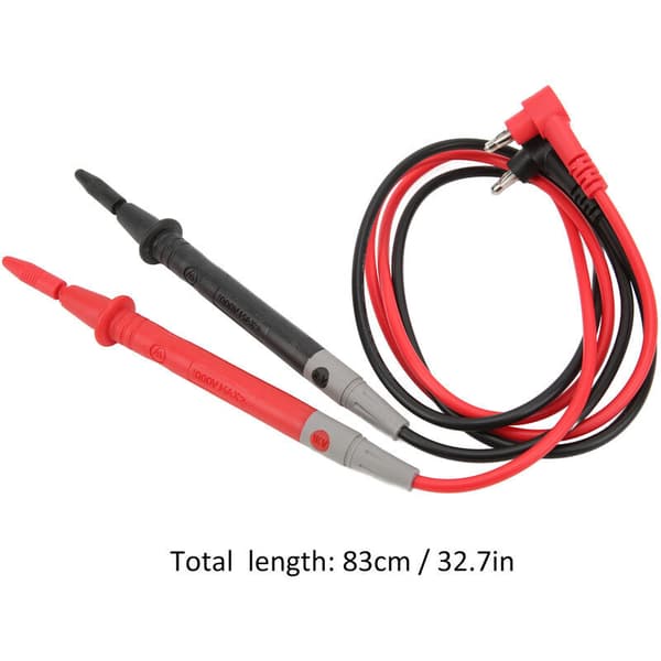 Multimetersonder, Mjukt Silikon Elektriker Testkit, Testkablar, Digital Multimeter Testare Sondkabel UA12 20A