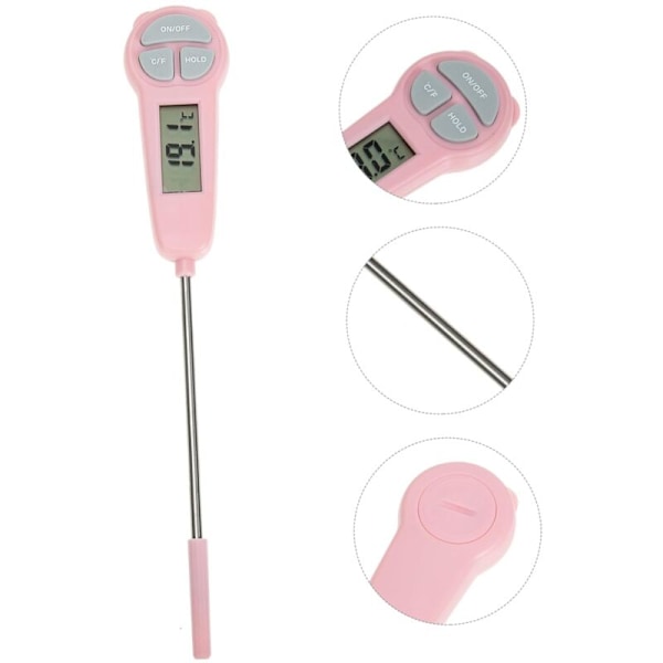 Digitalt kjøkkentermometer med umiddelbar avlesning, temperatursensor for matlaging av væske, digital kjøkkenprobe for matlaging