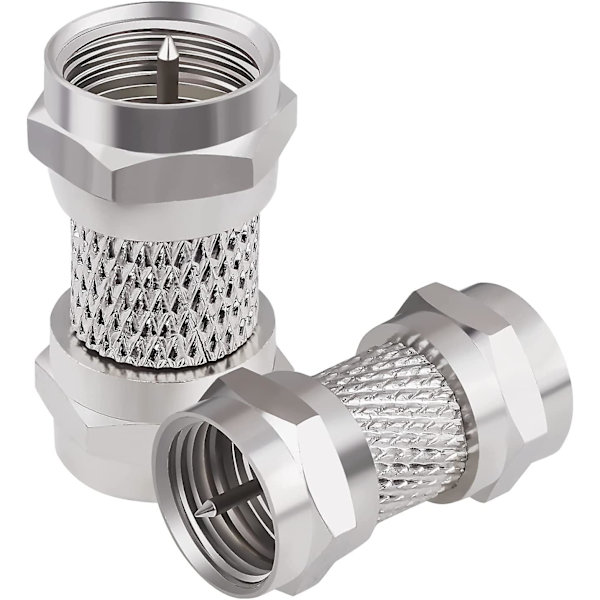 Adapter, F-type han til han koaksial stik 50 Ohm Rg6 koaksial adapter