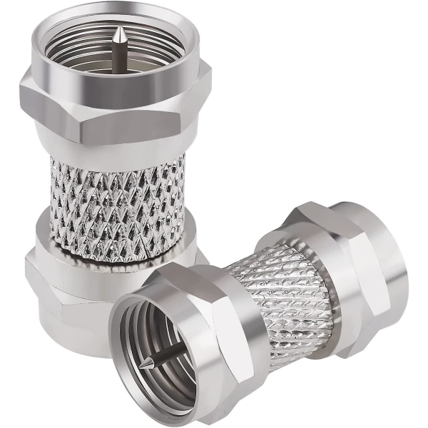 Adapter, F-type hann til hann koaksial kontakt 50 Ohm Rg6 koaksial adapter