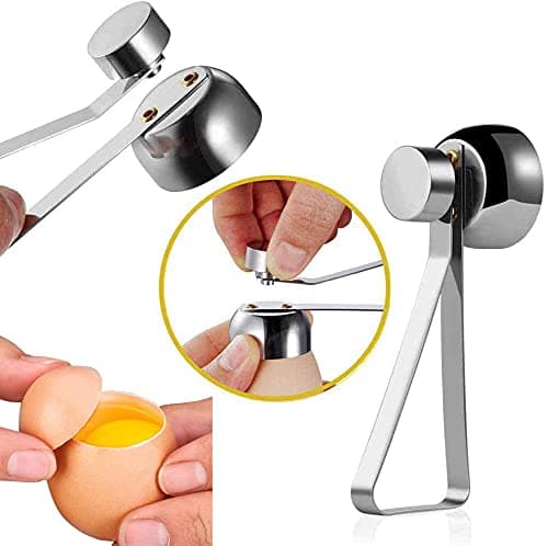 Eggbeater i rustfritt stål, egghvitedeler i rustfritt stål, eggeskallskutter i rustfritt stål, kjøkken eggbeater