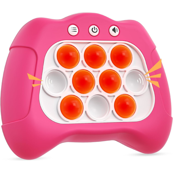 Push Bubble Fidget Toy, Electronic Light Up Game Console, Cool födelsedagspresent, Pop Up Stress Toy för pojkar och flickor, Focused Speed ​​Pussel Game for Fa