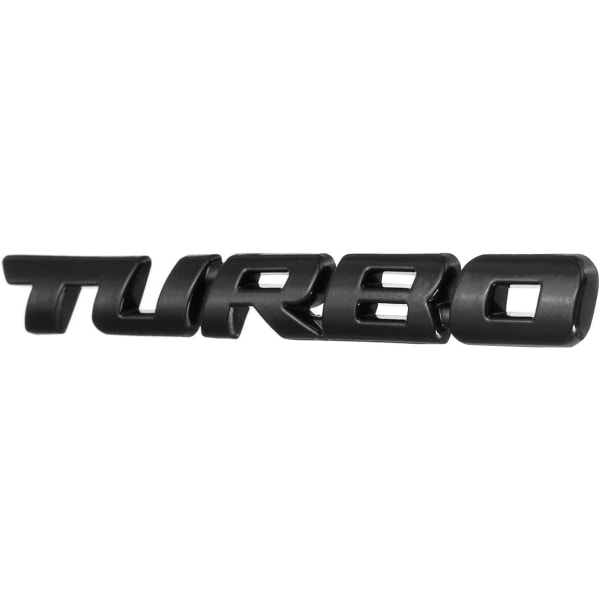 （Sølv）Turbo 3D metall klistremerke bil klistremerker bokstaver Car Body Re