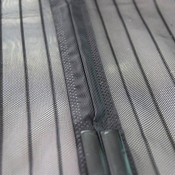 Myggenet (100x220cm) Sort Magnetisk Dør Automatisk Lukning Cu