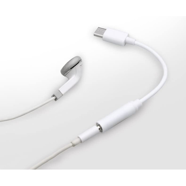 USB C til 3,5 mm lydadapter, Type C til 3,5 mm hovedtelefonstikadapter