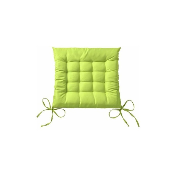 Stolsdyna - Set med 4 fyrkantiga dynor för inomhus- eller utomhusstolar 40 x 40 cm, äppelgrön