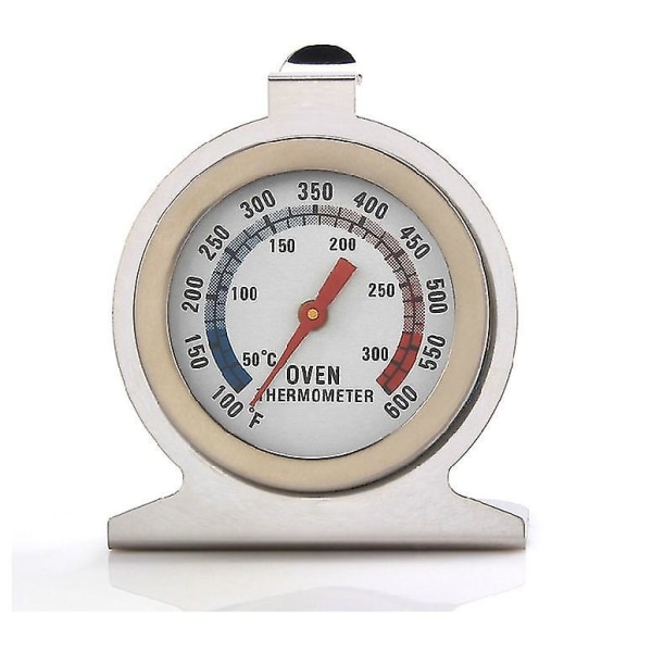 Hjemmemad Kødknap Ovn Rustfrit Stål Termometer Temperaturmåler (1 stk, Sølv)