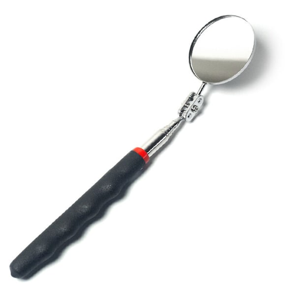 Teleskopiske speil, justerbare inspeksjonsspeil, inspeksjonsspeil, 360 graders roterende inspeksjonsspeil, teleskopisk opp til 72 cm, svart sklisikkert håndtak