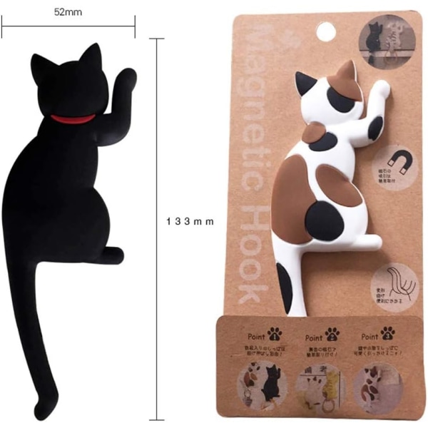 7-delt 3D Cat Kjøleskapsmagnet Kjøleskapsmagnet for Home School Classr