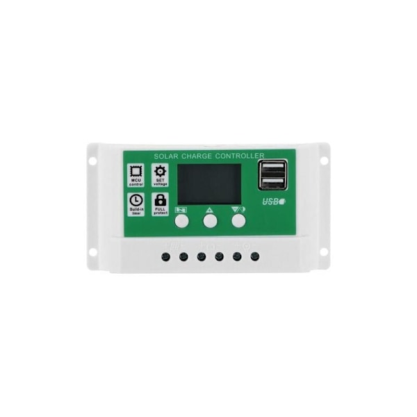 LCD-skärm solcellsregulator, 30A justerbar solpanelregulator, 12V 24V MPPT laddningsregulator tillbehör