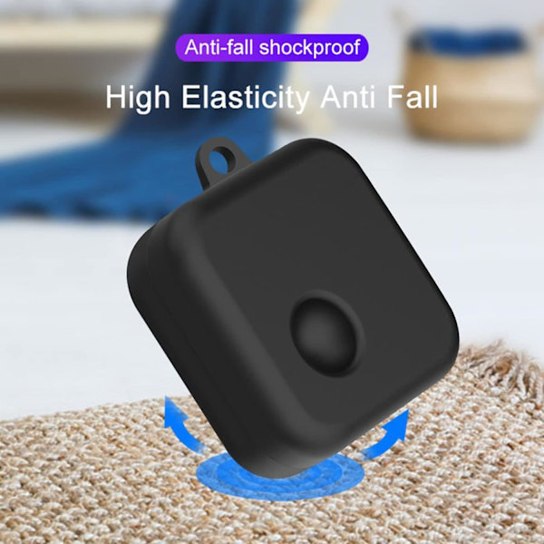 Fodral för Nothing Ear (2), lätt TPU mjukt silikonfodral stöttåligt skyddsfodral med karbinhake transparent