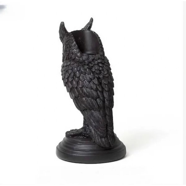 Halloween Gotisk Uggla Ljusstake Dekoration Harts Dekoration Antika Hantverk DekorationPresent