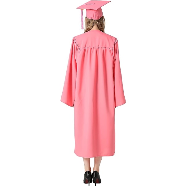 Rose Royal Universitets Gradueringskjole og -hue til Voksne 2023 Unisex Gymnasiegradueringstøj