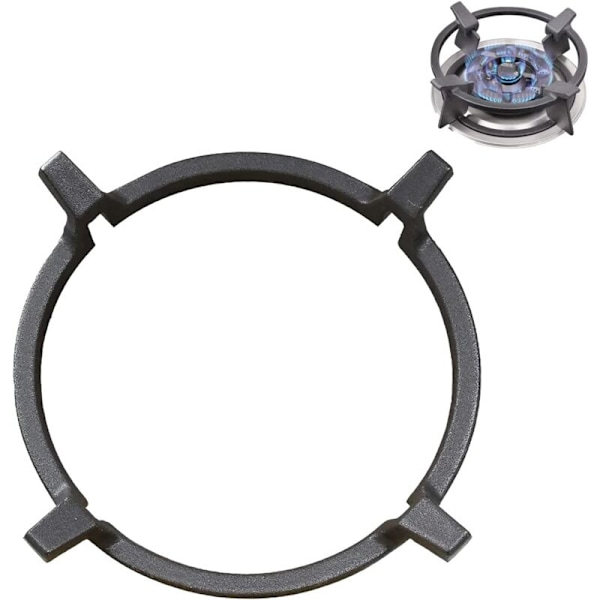 1 stk Wokstøtte for gass, reduserer gassforbruk for gasskomfyr, retter, wok, gassovn, gasskomfyr, retter for kaffetrakter, støtte for kaffetrakter